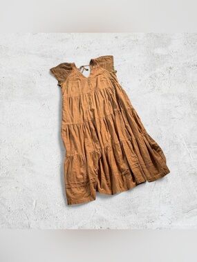 Old Navy Women’s Tiered Dress in Rust Orange